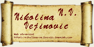Nikolina Vejinović vizit kartica